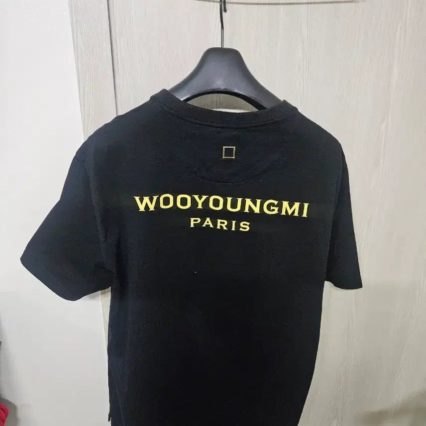 [BUNJANG] Wooyoungmi Black Back Logo Short Sleeve T-Shirt Size 48 / 100~105 우영미 파리 블랙 백로고 반팔티 48사이즈