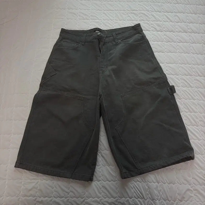 [BUNJANG] 9999 Archive Double Knee Bermuda Pants / 9999아카이브 더블니 버뮤다 팬츠
