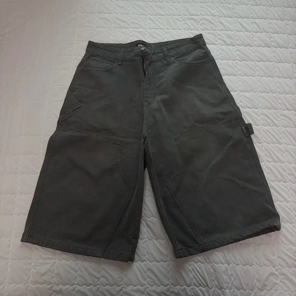 [BUNJANG] 9999 Archive Double Knee Bermuda Pants / 9999아카이브 더블니 버뮤다 팬츠