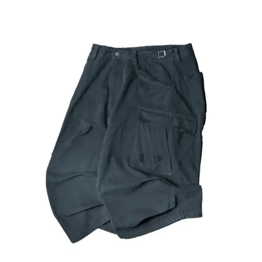 [BUNJANG] Nonnode Black Side Cargo Shorts (Size 2) / 논노드 사이드 카고 쇼츠 빈티지 블랙 2