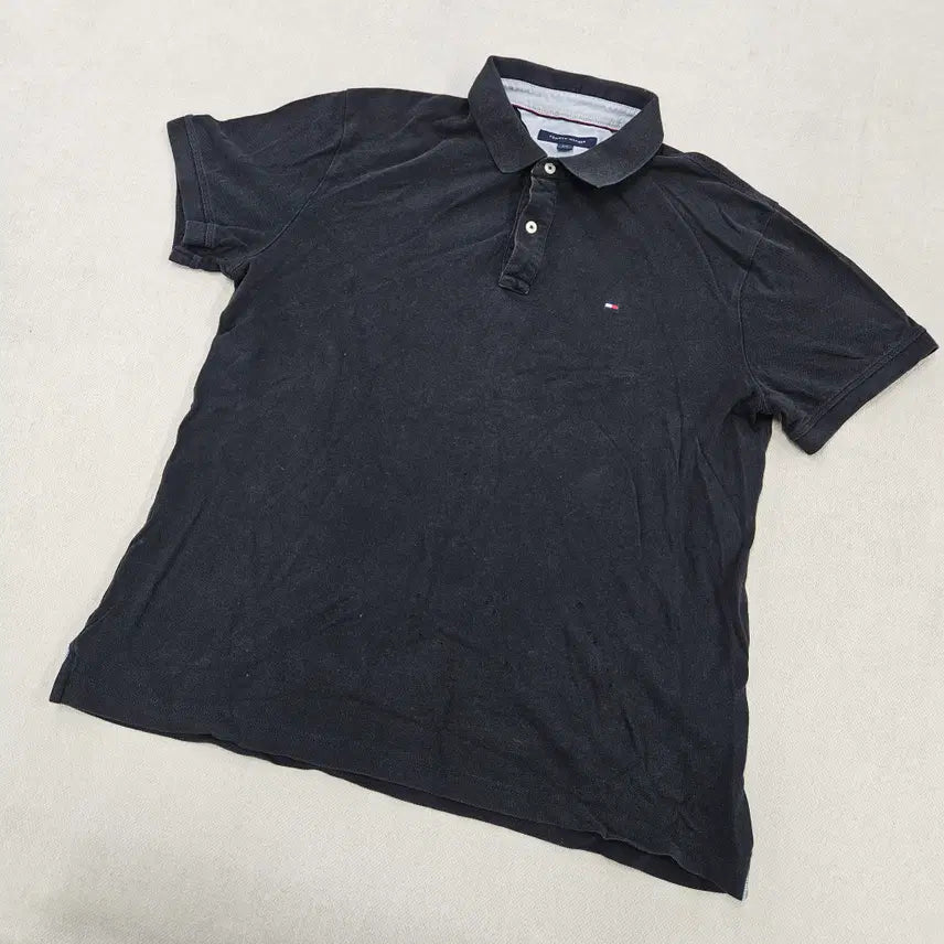 [BUNJANG] Tommy Hilfiger Small Logo Short Sleeve Polo T-Shirt / L/G 타미힐피거 스몰로고 반팔 카라티 0722Y