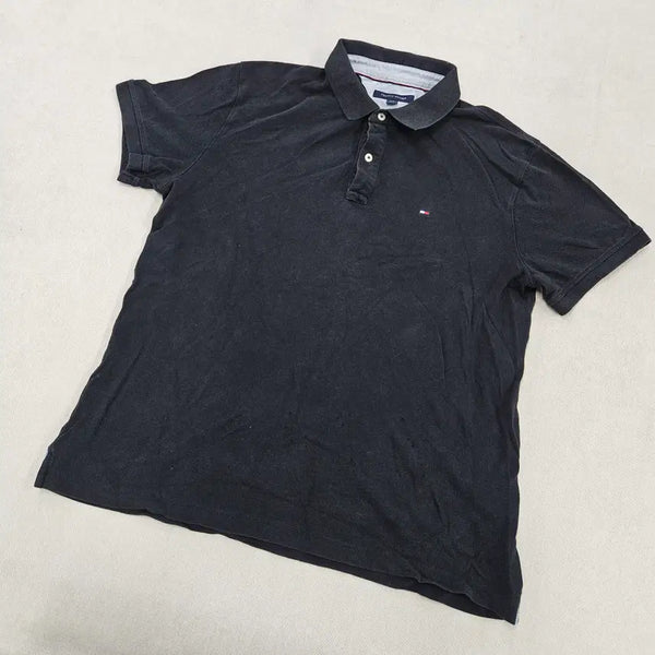 [BUNJANG] Tommy Hilfiger Small Logo Short Sleeve Polo T-Shirt / L/G 타미힐피거 스몰로고 반팔 카라티 0722Y