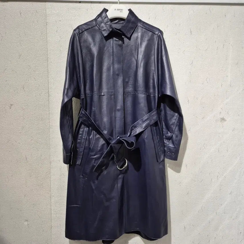 [BUNJANG] 96 New York Genuine Leather Long Coat / 96뉴욕 나인식스뉴욕 양가죽 롱 코트