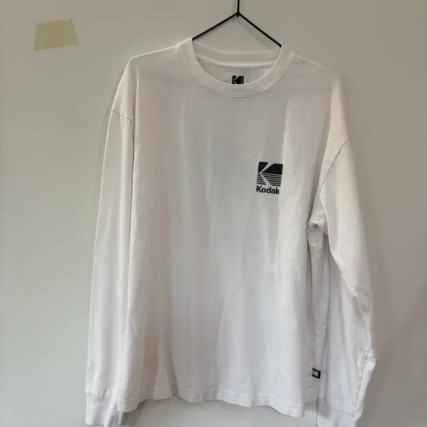 [BUNJANG] Kodak Long Sleeve T-Shirt White / 코닥 롱슬리브 티셔츠 화이트