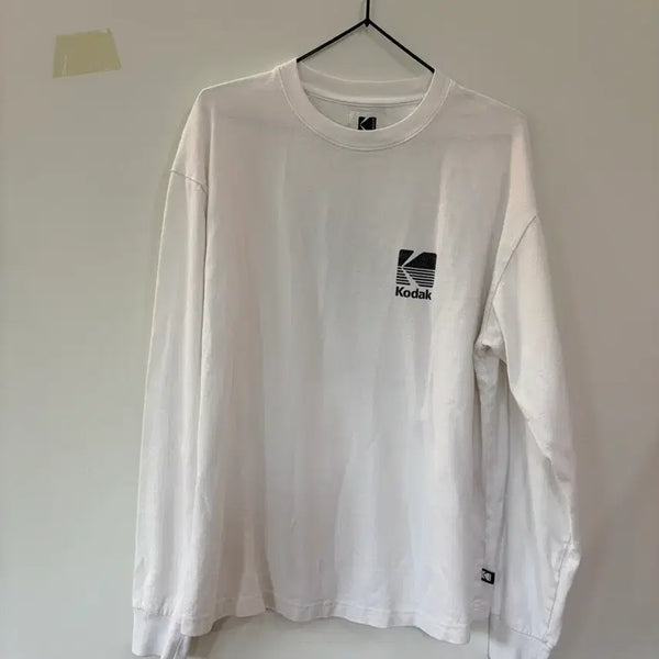 [BUNJANG] Kodak Long Sleeve T-Shirt White / 코닥 롱슬리브 티셔츠 화이트