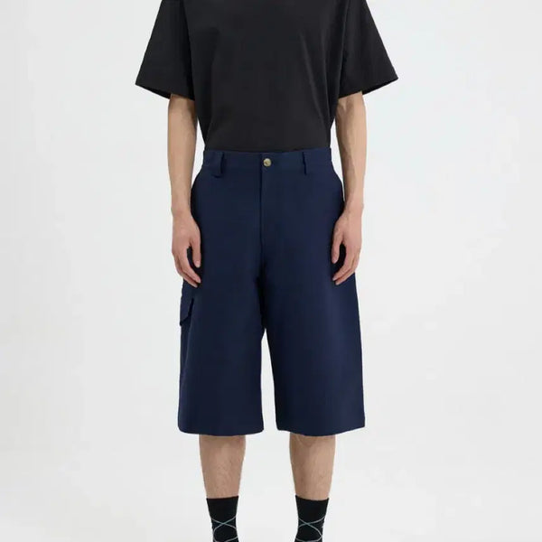 [BUNJANG] AFTER PRAY Safari Bermuda Pants Navy L / 애프터 프레이 사파리 버뮤다 팬츠