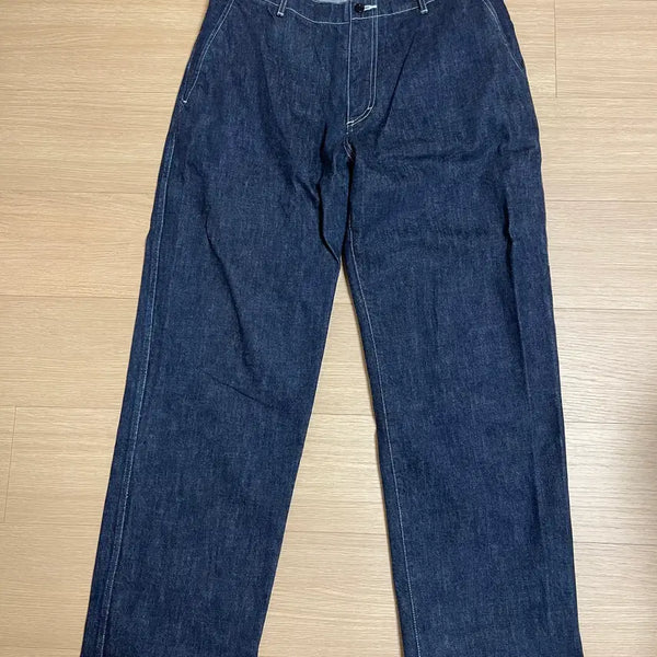 [BUNJANG] Pottery One Wash Wide Denim Indigo / [4] 포터리 원워시 와이드 데님 인디고
