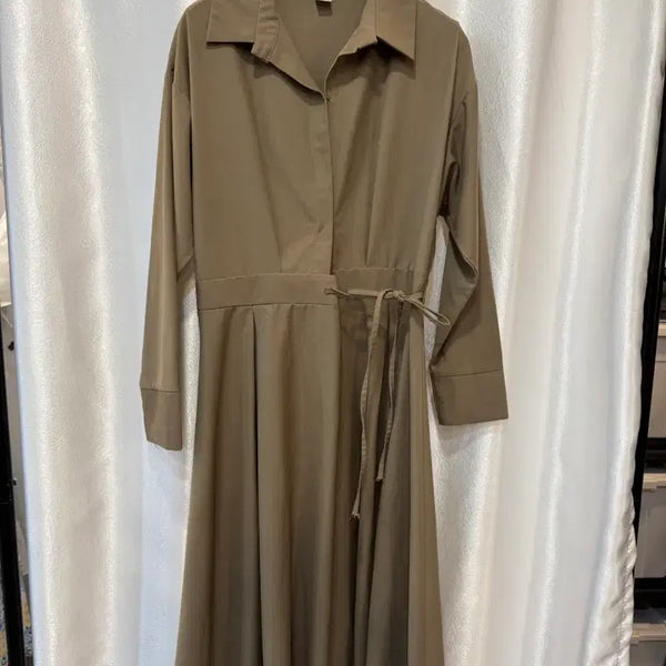 [BUNJANG] BREEZE Khaki Long Dress / BREEZE 카키색 롱 원피스