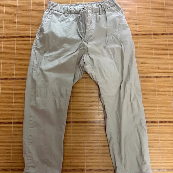 [BUNJANG] BEKER Biker Cotton Pants Beige / BEKER 바이커 밴딩 코튼 베이지 팬츠 면바지 봄가을 여름도 허리 30