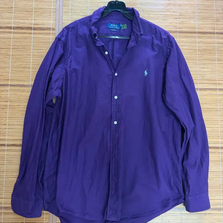 [BUNJANG] Polo Ralph Lauren Purple Shirt L Size / 폴로 랄프로렌 퍼플 남방 셔츠 L 사이즈