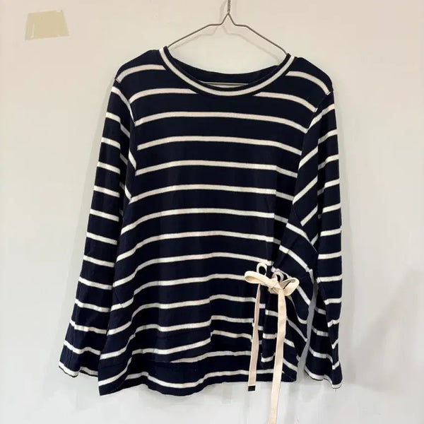 [BUNJANG] Ozsecon Striped Long Sleeve T-Shirt / 오즈세컨 줄무늬 긴팔티