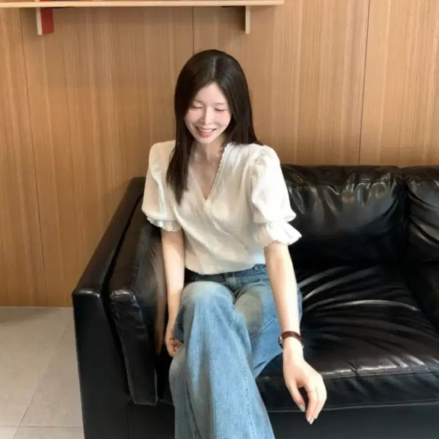 [BUNJANG] A Part Of's Lab Blouse White / [새상품] 어파트오브 랩 블라우스