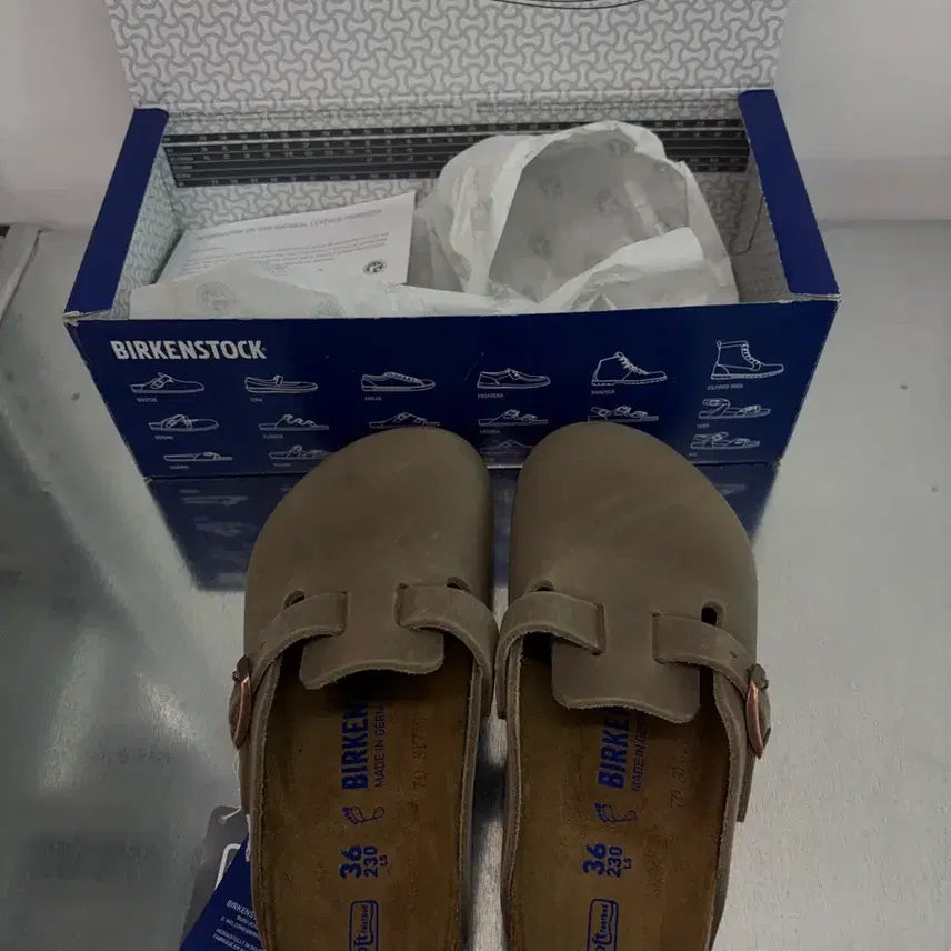 [BUNJANG] Birkenstock Boston Soft Footbed Taupe EU36/230mm Sandals / 버켄스탁 보스턴