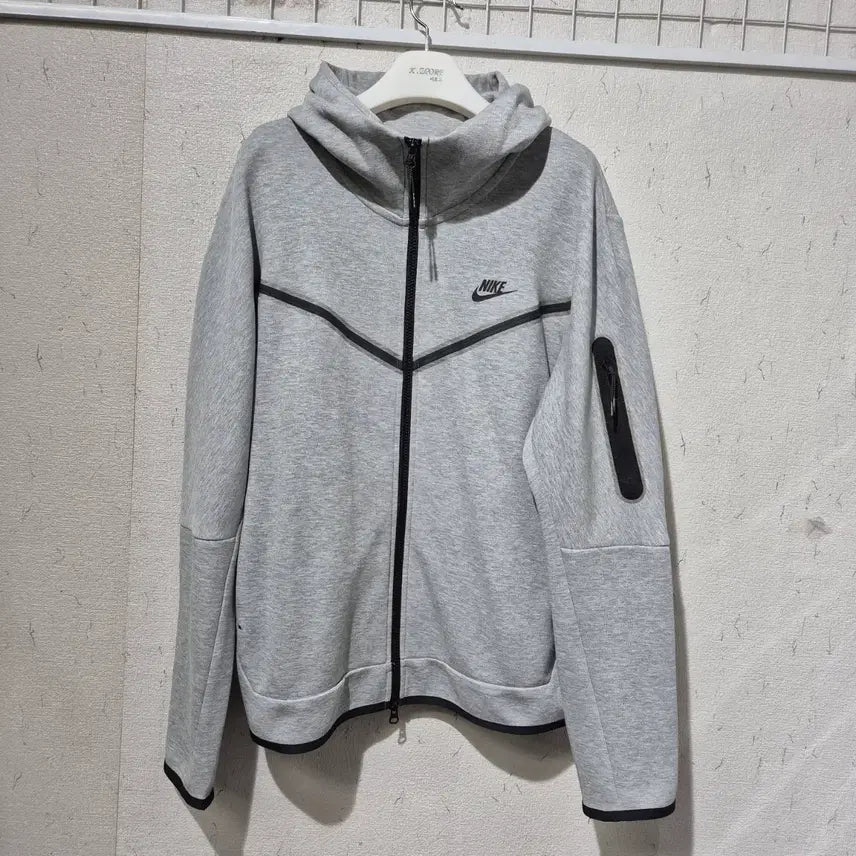 [BUNJANG] Nike Tech Fleece Hooded Zip-Up Gray / 나이키 테크 플리스 후드 집업 그레이