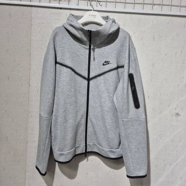 [BUNJANG] Nike Tech Fleece Hooded Zip-Up Gray / 나이키 테크 플리스 후드 집업 그레이