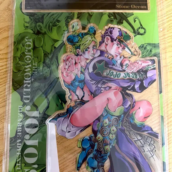 [BUNJANG] Jojo's Bizarre Adventure Jojo World Big Acrylic Standee Jotaro Kujo & Jolyne Cujoh / 죠죠월드 빅아크릴 스탠드 쿠죠 죠타로 & 쿠죠 죠린