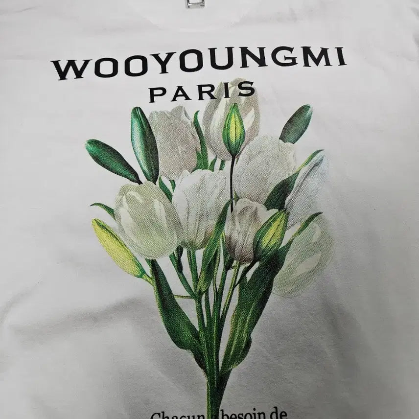 [BUNJANG] Wooyoungmi Flower Long Sleeve T-Shirt / 우영미 플라워 롱슬리브 46