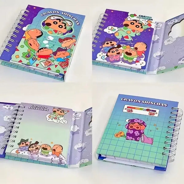 [BUNJANG] Crayon Shin-chan Magnetic Spring Notebook / (바로배송)수입 크레용 신짱 마그네틱 자석 스프링 수첩 노트 _짱구프렌즈 드림