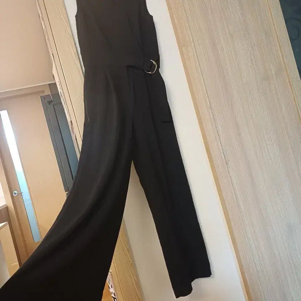 [BUNJANG] Black Wide Jumpsuit / 블랙  와이드 점프수트 55~마른66