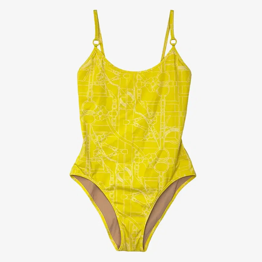 [BUNJANG] Hermès Greta Swimsuit Yellow Polyamide Size 34 / [34] 에르메스 Greta 스윔수트 죤 쏠레이 AM9MC4CB