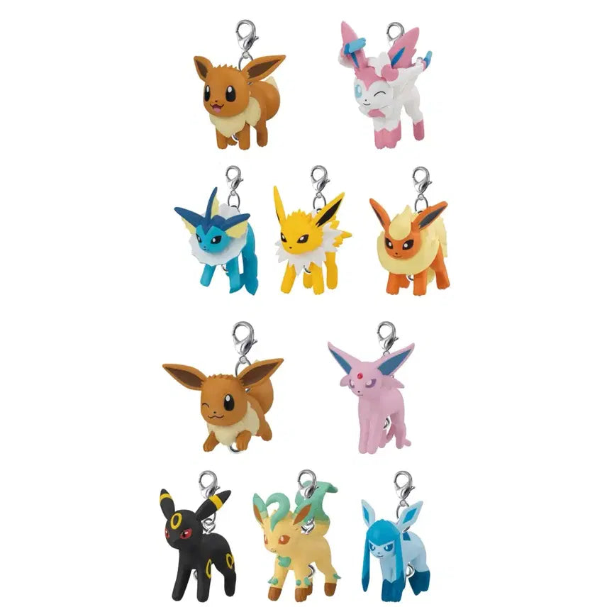 [BUNJANG] Pokemon Eevee Evolutions Gacha Collection Set (Series 12 & 13) / 포켓몬스터 이브이 님피아 블래키 샤미드 글레이시아 대롱 주렁 가챠 12탄 13탄