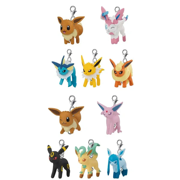 [BUNJANG] Pokemon Eevee Evolutions Gacha Collection Set (Series 12 & 13) / 포켓몬스터 이브이 님피아 블래키 샤미드 글레이시아 대롱 주렁 가챠 12탄 13탄
