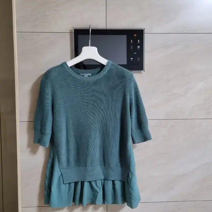 [BUNJANG] COS Knit Layered Top Dark Green / 코스 니트 레이어드