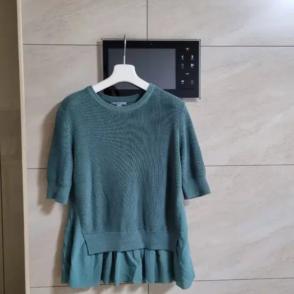 [BUNJANG] COS Knit Layered Top Dark Green / 코스 니트 레이어드