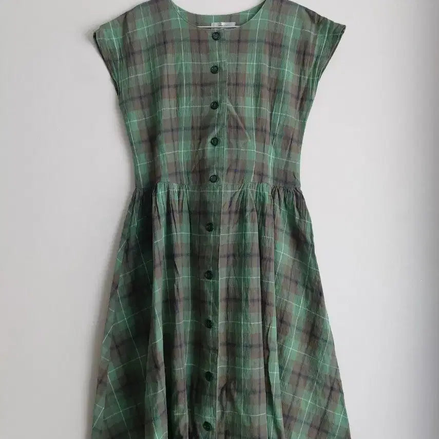 [BUNJANG] Vintage Japanese Checkered Cotton Dress / Vintage 빈티지 일본제 체크 면 원피스 드레스