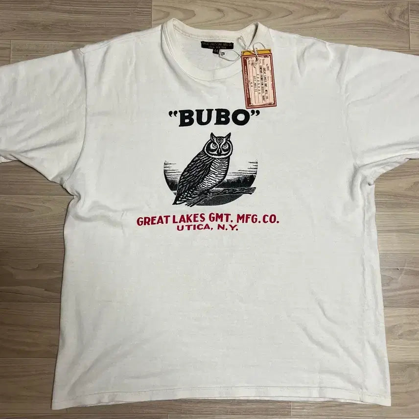 [BUNJANG] Freewheelers Power Wear BUBO Short Sleeve T-Shirt White / (FREEWHEELERS POWER WEAR)프리휠러스 부보(BUBO) 반팔 티셔츠