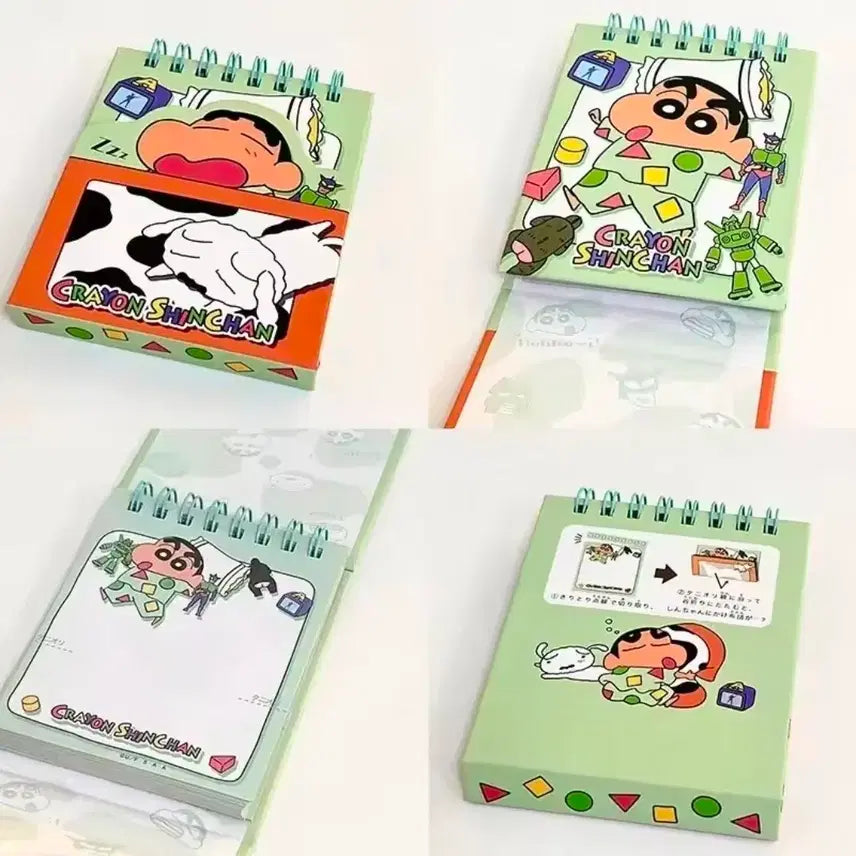 [BUNJANG] Crayon Shin-chan Magnetic Spring Notebook - Sleeping Shinnosuke / (바로배송) 수입 크레용 신짱 마그네틱 자석 스프링 노트 수첩_잠자는 짱구