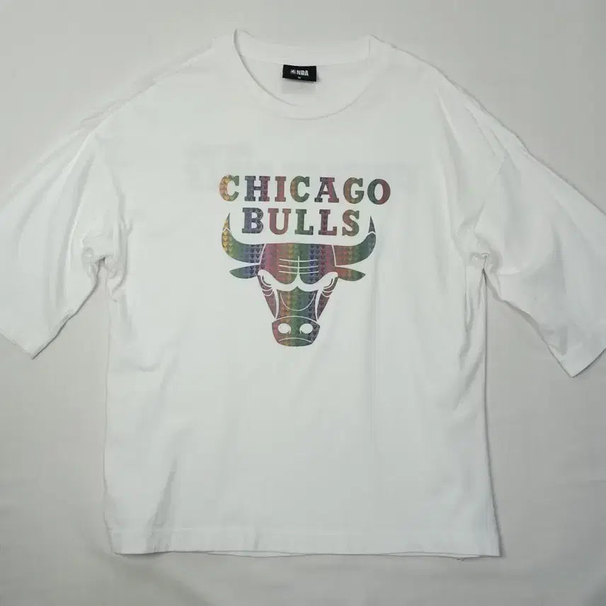 [BUNJANG] NBA Chicago Bulls Hologram Short Sleeve T-Shirt - Size M / NBA  시카고 불스 홀로그램 반팔티 M