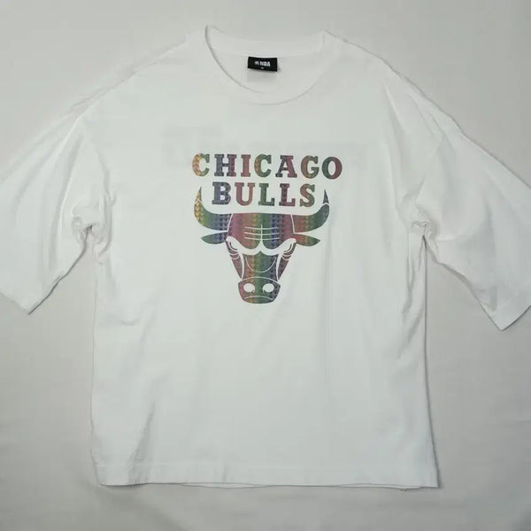[BUNJANG] NBA Chicago Bulls Hologram Short Sleeve T-Shirt - Size M / NBA  시카고 불스 홀로그램 반팔티 M