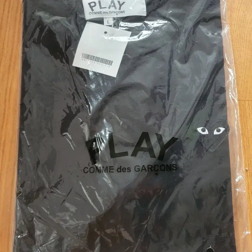 [BUNJANG] Comme des Garçons Play Black T-shirt L / 꼼데가르송 플레이 반팔티 블랙 L