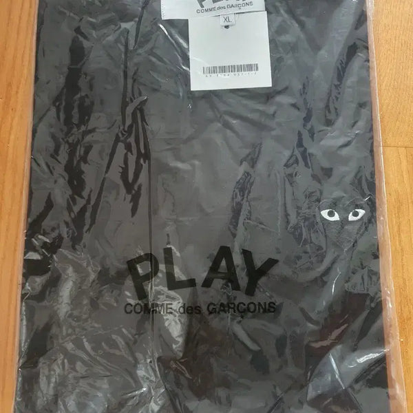 [BUNJANG] Comme des Garçons PLAY Black T-Shirt XL / 꼼데가르송 플레이 반팔티 블랙 XL