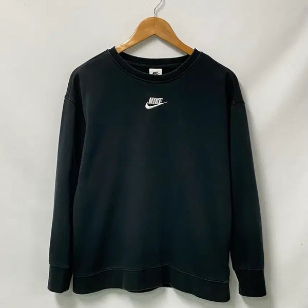 [BUNJANG] Nike Oversized French Terry Brushed Sweatshirt Black M / 107.나이키 오버사이즈 프렌치 테리 기모맨투맨 블랙 M