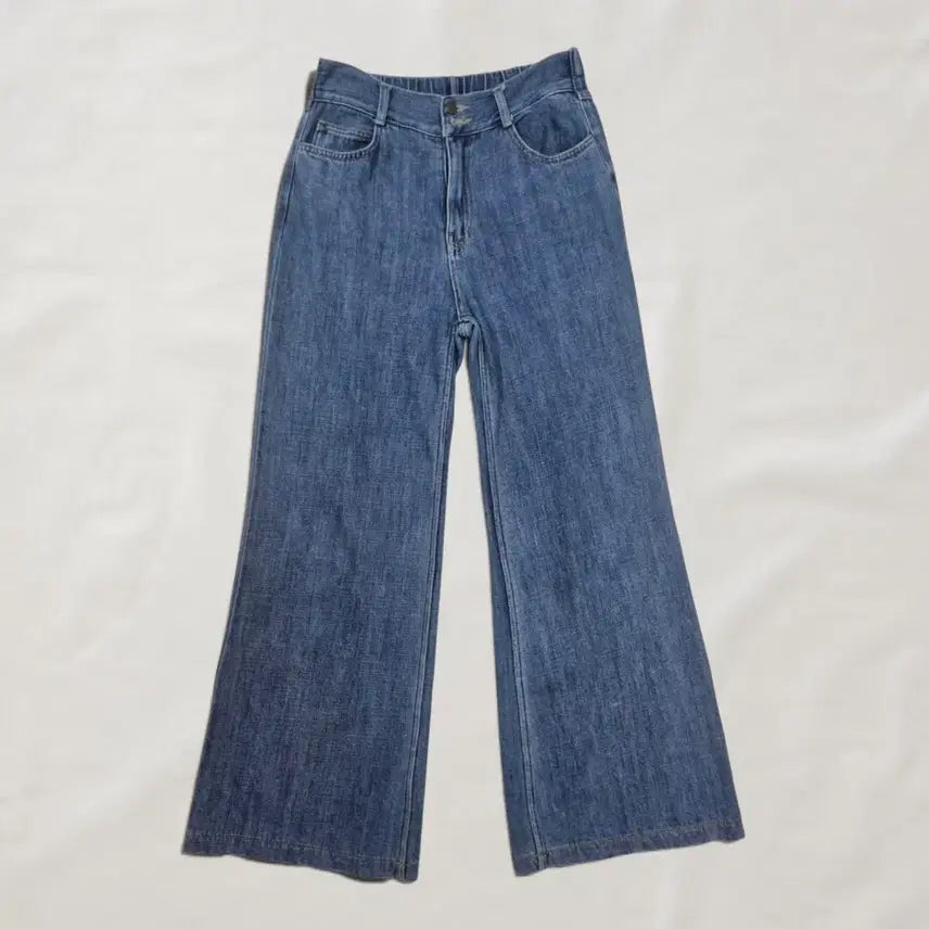 [BUNJANG] Mini Jin Denim Wide Pants Jeans / 미니진 데님 와이드팬츠 청바지 nv.37