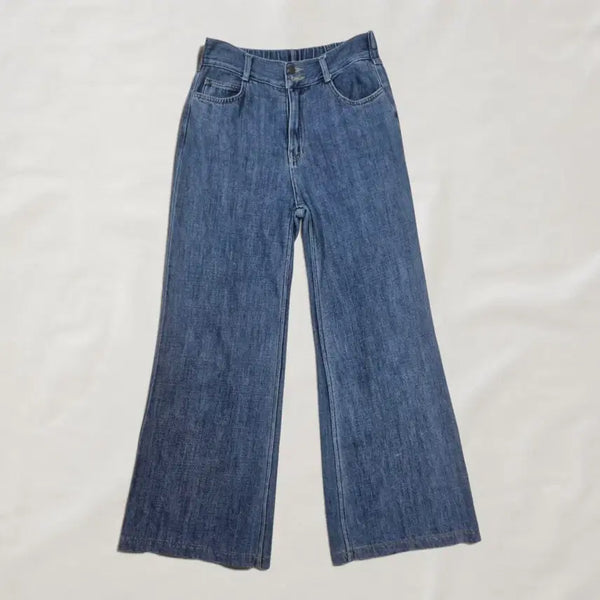 [BUNJANG] Mini Jin Denim Wide Pants Jeans / 미니진 데님 와이드팬츠 청바지 nv.37