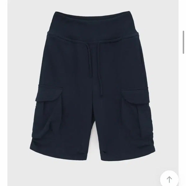 [BUNJANG] Black Up Navy Folding Cargo Bermuda Pants FREE / 새거급 블랙업 네이비 폴딩카고 버뮤다 팬츠 FREE 에이블리 지그재그