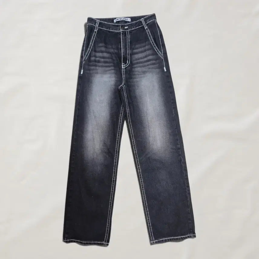 [BUNJANG] Gateless Washing Denim Jeans / 게이트리스 워싱 데님 청바지 nv.38