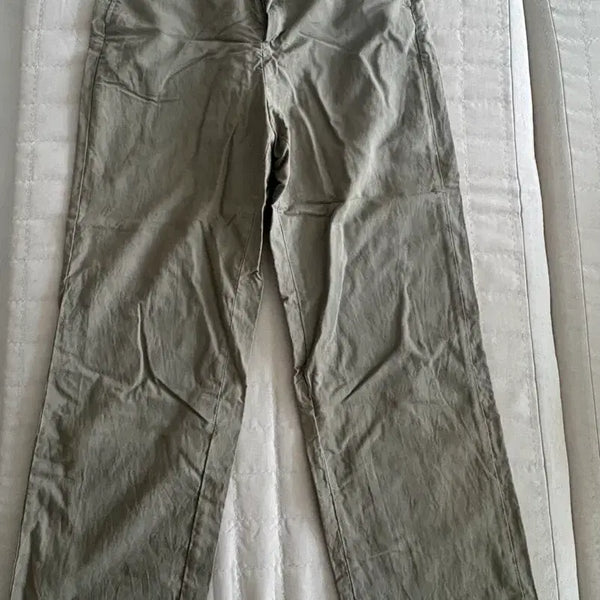 [BUNJANG] Uniqlo Linen Pants Khaki M / 유니클로 린넨바지 M 카키