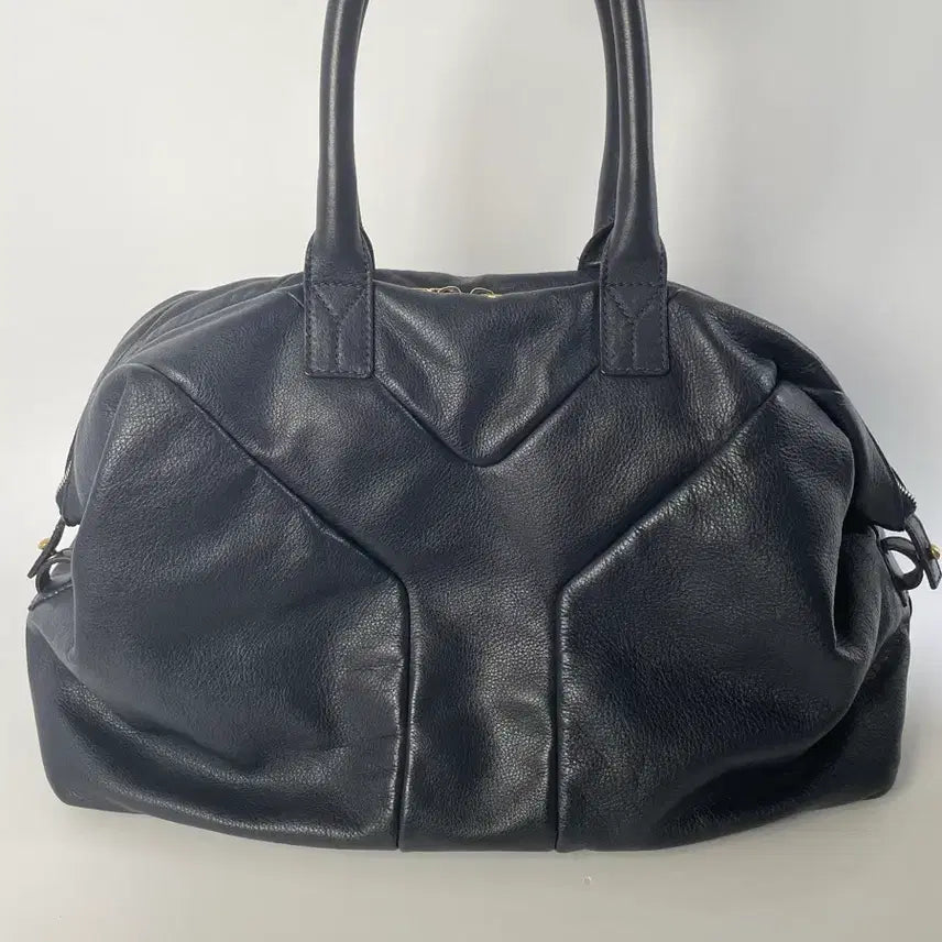 [BUNJANG] Yves Saint Laurent Vintage Easy Bag Large Deep Navy with Booklet and Extra Leather Swatch / 입생로랑 빈티지 이지백 라지 딥네이비 (북렛/여분가죽 포함)