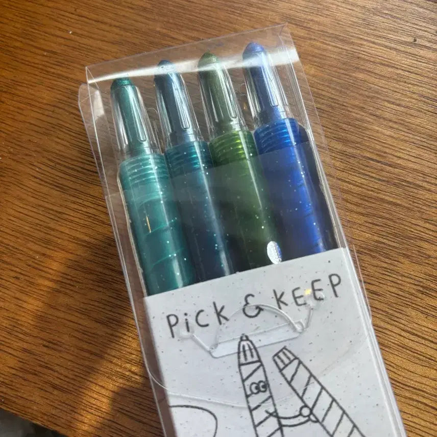 [BUNJANG] Jihwahak Pick & Keep 4-Color Colored Pencils Inventario / 지구화학 4색 픽앤킵 색연필 인벤타리오