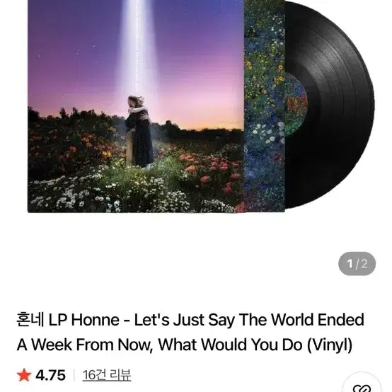 [BUNJANG] Honne Let's Just Say The World Ended A Week From Now Vinyl (Unsealed) / 개봉 상품Honne - Let's Just Say The World Ended A Week From Now, What Would You Do (Vinyl)