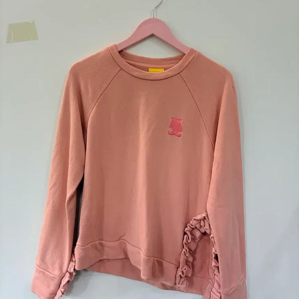 [BUNJANG] LUCKY CHOUETTE Pink Sweatshirt Shirt / 럭키슈에뜨 분홍색 맨투맨 셔츠