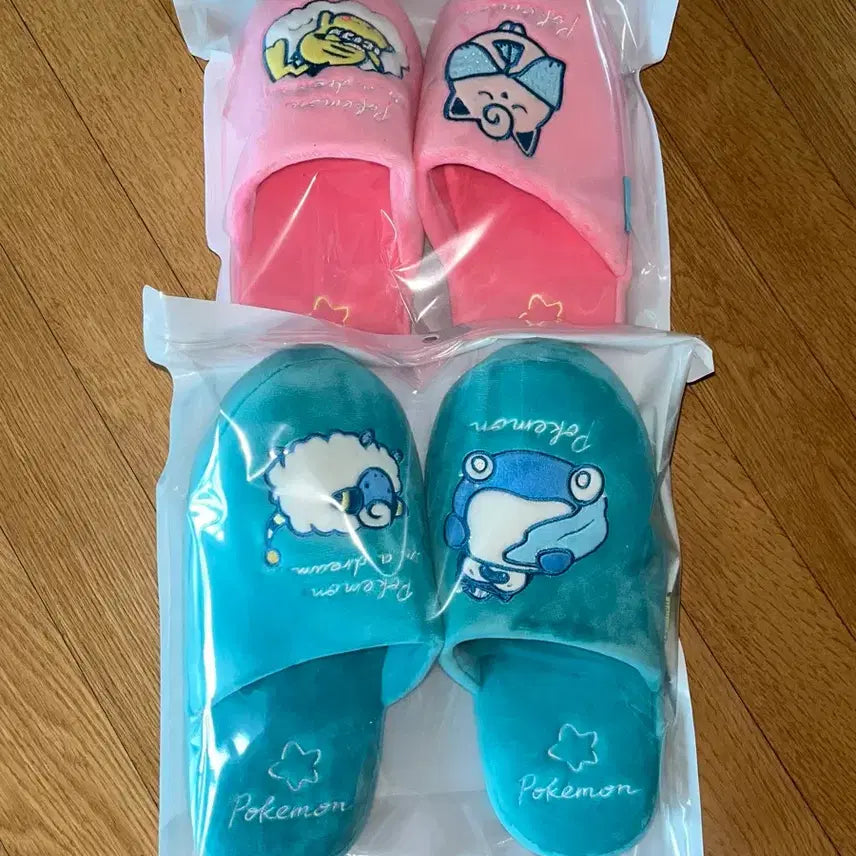 [BUNJANG] Pokemon Snorlax & Jigglypuff Room Slippers (Free Size) / 포켓몬 룸 슬리퍼(잠만보, 푸린)