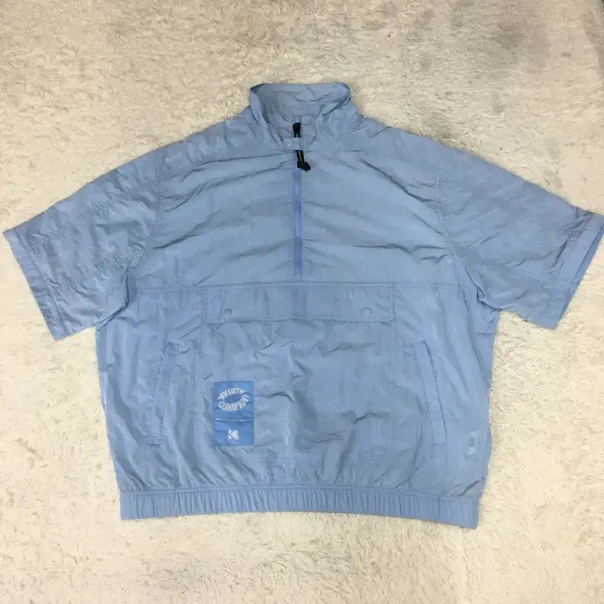 [BUNJANG] Kodak Woven Half-Zip Short-Sleeve T-Shirt / 코닥 우븐 하프집업 반팔티 만원샵 GG22