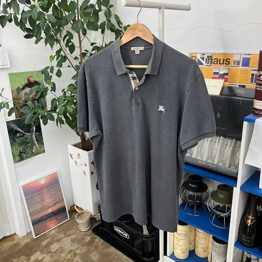 [BUNJANG] Burberry Brit Pique Collar T-Shirt XL / 버버리 브릿 피케 반팔 칼라 티셔츠 XL