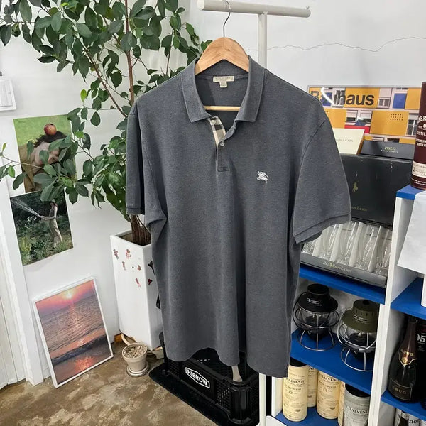 [BUNJANG] Burberry Brit Pique Collar T-Shirt XL / 버버리 브릿 피케 반팔 칼라 티셔츠 XL
