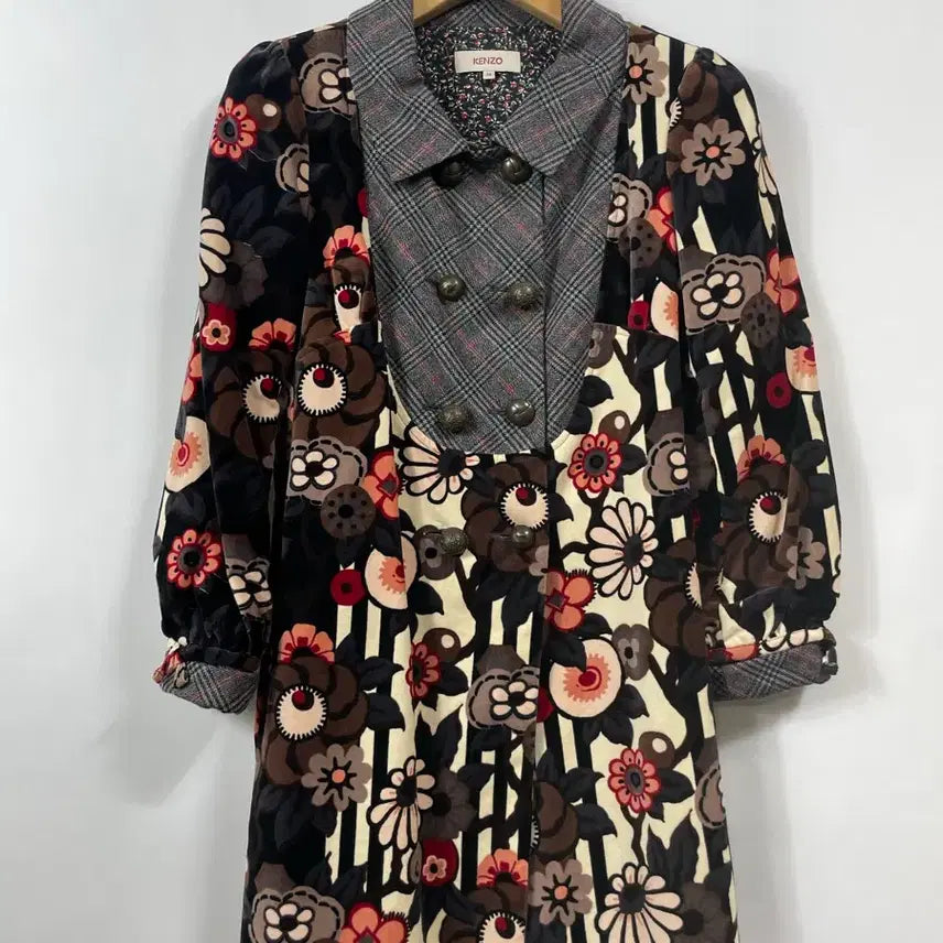 [BUNJANG] Kenzo Velvet Coat / KENZO 겐조 벨벳 코트 95